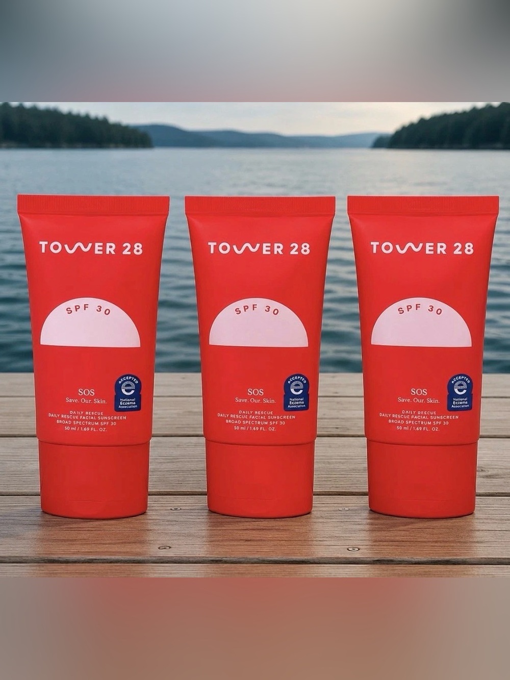 3 Tower 28 Red Daily Rescue SPF 30 Sunscreen Tube 20mL each